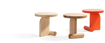 LIV - Low round wooden coffee table by Blå Station - view 3